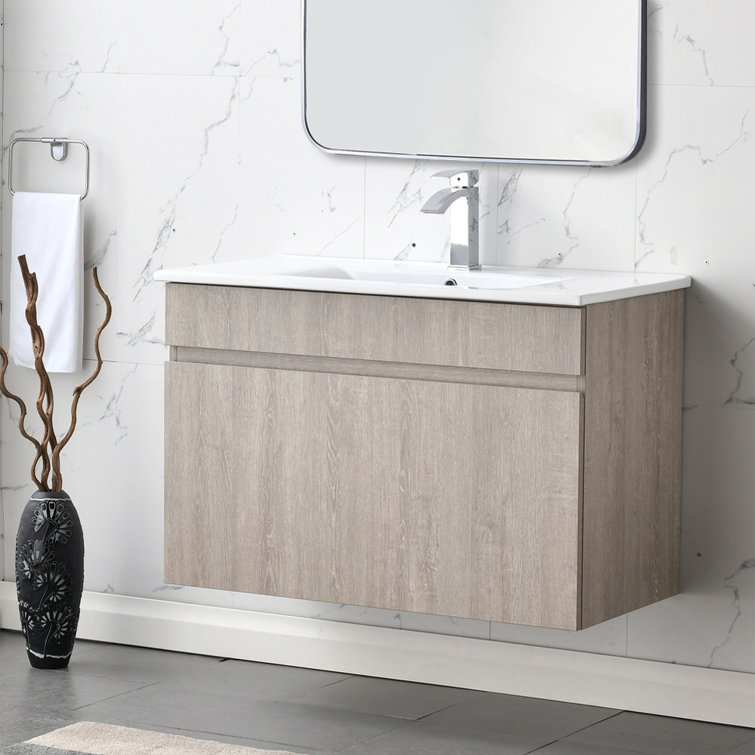 Ebern Designs Meachie 36" WallMounted Single Bathroom Vanity Set Wayfair